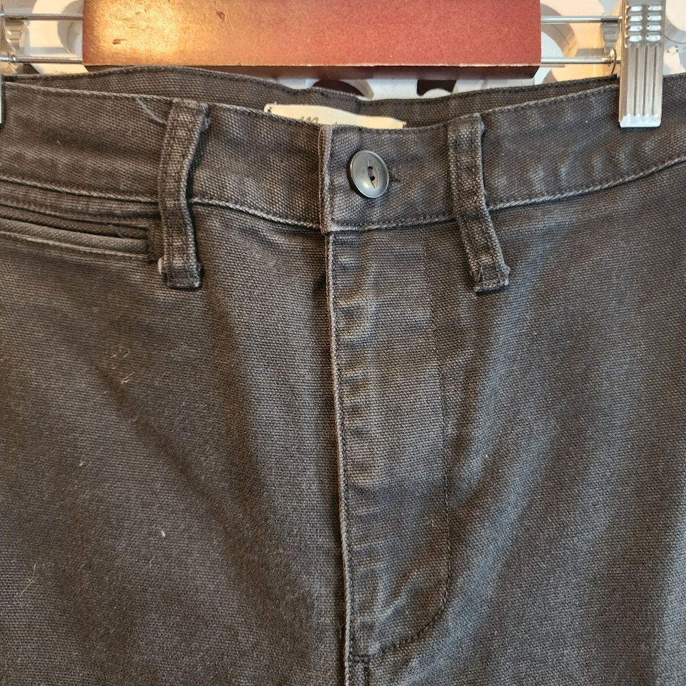 MADEWELL EMMETT WIDE-LEG CROPPED WOMENS JEANS IN BLACK SZ 26 - Picture 11 of 15